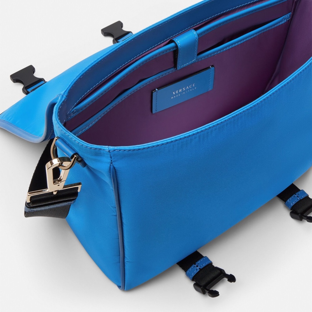Versace La Medusa Nylon Messenger Bag - Picture 7 of 16